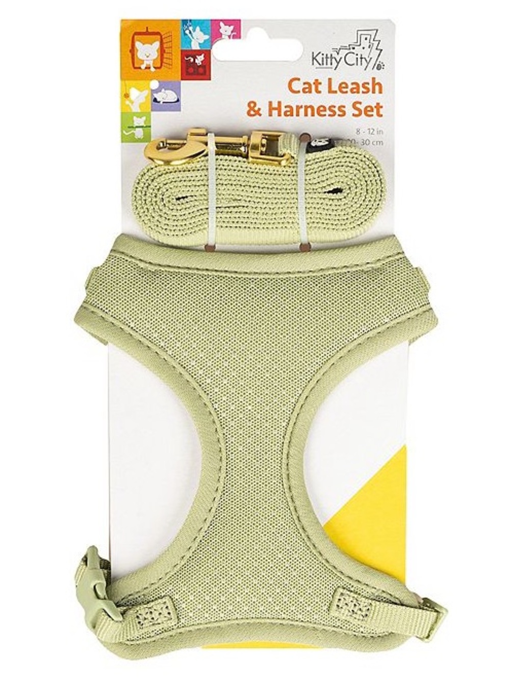 Light Green Cat Harness & Leash Set